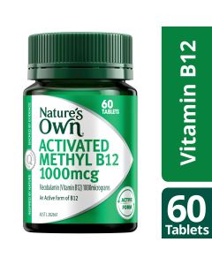 Nature's Own Activated Methyl B12 1000mcg 60 Tablets