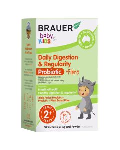 Brauer Baby & Kids Daily Digestion & Regularity Probiotic for Kids 30 Sachets