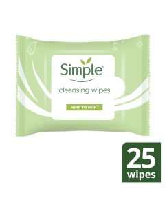 Simple Cleansing Facial Wipes 25 Pack