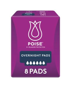 Poise Pads Overnight 8 Pack