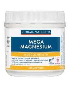 Ethical Nutrients Mega Magnesium Powder Raspberry 200g