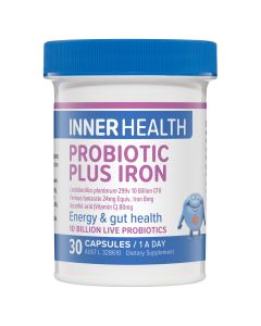 Inner Health Probiotic Plus Iron 30 Capsules