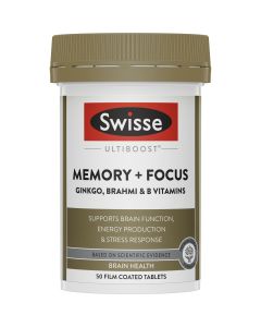 Swisse Ultiboost Memory + Focus 50 Tablets