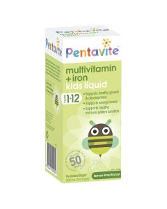 Pentavite Multivitamin + Iron Kids Liquid 200mL