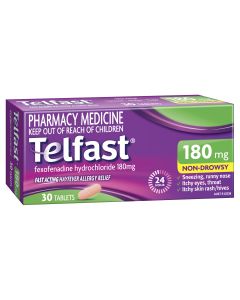 Telfast 180mg 30 Tablets