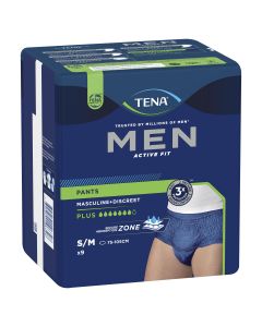 Tena Men Pant Active Fit Plus Navy Medium 9 Pack 