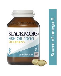 Blackmores Odourless Fish Oil 1000mg 200 Capsules