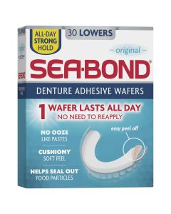 Sea Bond Denture Adhesive Lowers 30 Pack