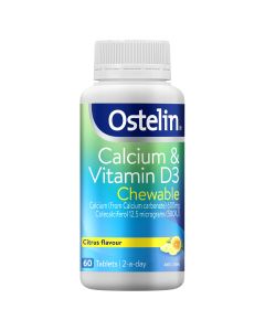 Ostelin Calcium & Vitamin D3 Chewable 60 Tablets