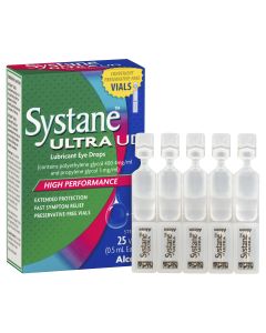 Systane Ultra UD Lubricant Eye Drops 25 x 0.5mL Vials