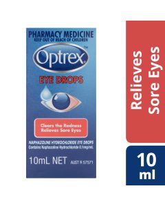 Optrex Eye Drops for Red or Sore Eyes 10ml