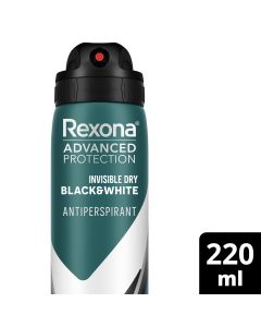 Rexona Men Antiperspirant Invisible Black & White 220mL