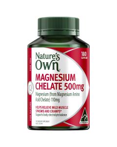 Nature's Own Magnesium Chelate 500mg 180 Capsules