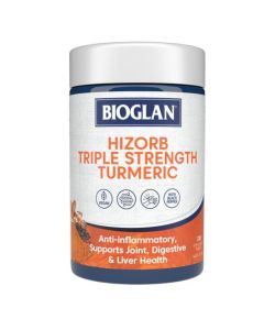 Bioglan Hi-Zorb Triple Strength Turmeric 100 Tablets