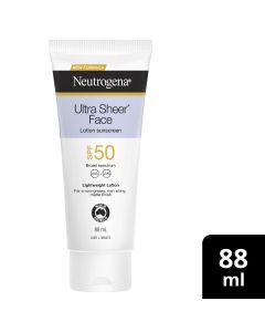 Neutrogena Ultra Sheer Face Lotion Sunscreen SPF50 88 ml