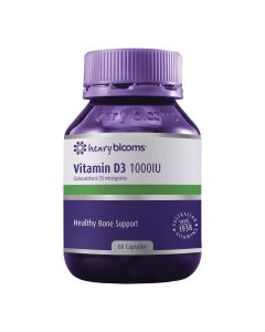 Henry Blooms Vitamin D3 1000Iu 60 Capsules