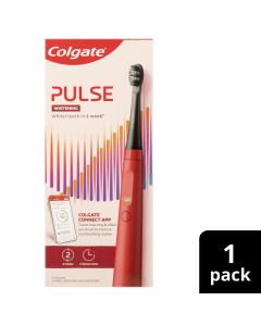 Colgate Pulse Series 1 Connected Rechargeable Whitening Electric Toothbrush, 1 Pack with Refill Head