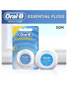 Oral B EssentialFloss Waxed Dental Floss 50m