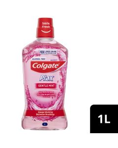 Colgate Plax Alcohol Free Antibacterial Mouthwash Gentle Care 1L