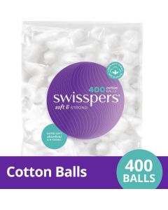 Swisspers Cotton Wool Balls 400 Pack 