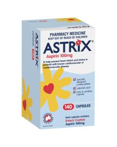 Astrix Aspirin 100mg 140 Capsules