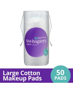 Swisspers Giant Make-Up Pads 50 Pack