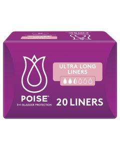 Poise Ultra Long Liners 20 Pack