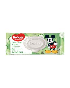 Huggies Baby Wipes Cucumber & Aloe Wipes 80 Pack