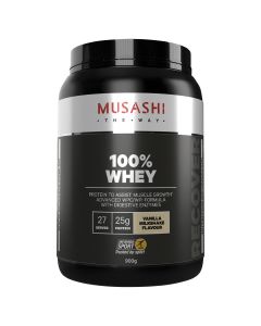 Musashi 100% Whey Vanilla Milkshake 900g