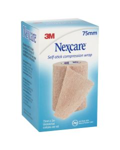 Nexcare Self Stick Compression Wrap 75mm x 2m