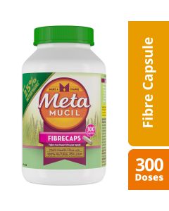 Metamucil Daily Fibre Supplement Fibre Caps 300 Capsules