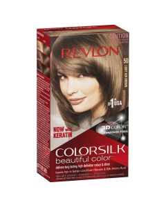 Revlon ColorSilk Permanent Haircolor 50 Light Ash Brown