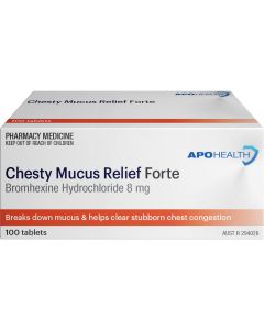 ApoHealth Chesty Mucus Relief Forte 100 Tablets