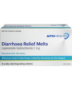 ApoHealth Diarrhoea Relief Melts 6 Tablets