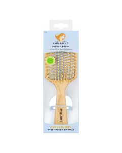 Lady Jayne Stimulate & Detangle Paddle Brush Wide-Spaced Bristles