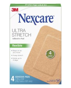 Nexcare Soft Fabric Adhesive Gauze 4 Pads