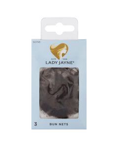 Lady Jayne Mid Brown Bun Nets 3 Pack