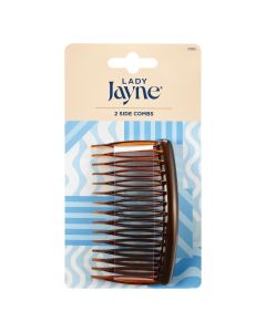 Lady Jayne Large Shell Side Combs 2 Pack