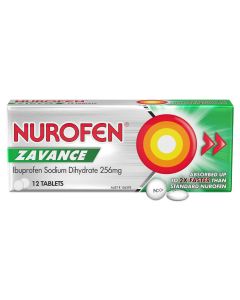 Nurofen Zavance 256mg Ibuprofen 12 Caplets