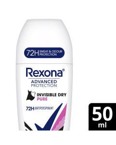 Rexona Women Antiperspirant Deodorant Roll On Invisible Dry Pure 50ml