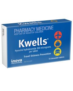 Kwells Travel Sickness 12 Chewable Tablets