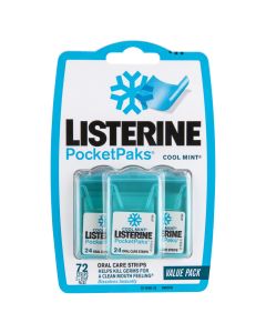 Listerine PocketPaks Cool Mint 72 Strips