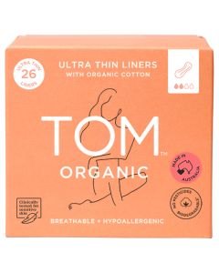 Tom Organic Ultra Thin Liners 26 Pack