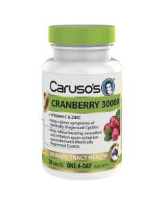 Caruso's Natural Health Cranberry 30000 30 Tablets