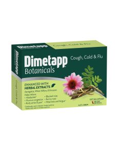 Dimetapp Botanicals Cough Cold & Flu 20 Capsules