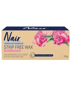 Nair Sensitive Formula Strip Free Wax Camellia 100g