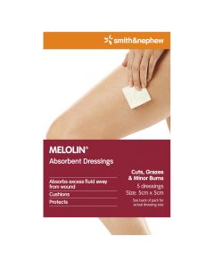 Melolin Low Adherent Dressings 5 x 5cm 5 Pack