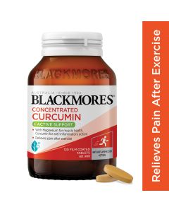 Blackmores Concentrated Curcumin + Active Support 120 Tablets