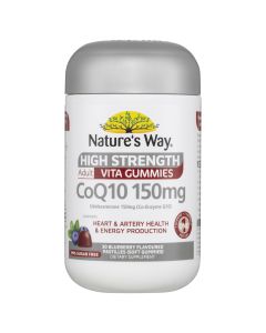 Nature's Way Adult Vita Gummies High Strength CoQ10 150mg 30 Gummies