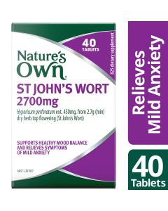 Nature's Own St John's Wort 2700Mg 40 Tablets